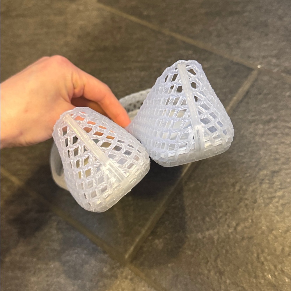 Zara Clear Mesh Ballet Flats - Picture 5 of 5